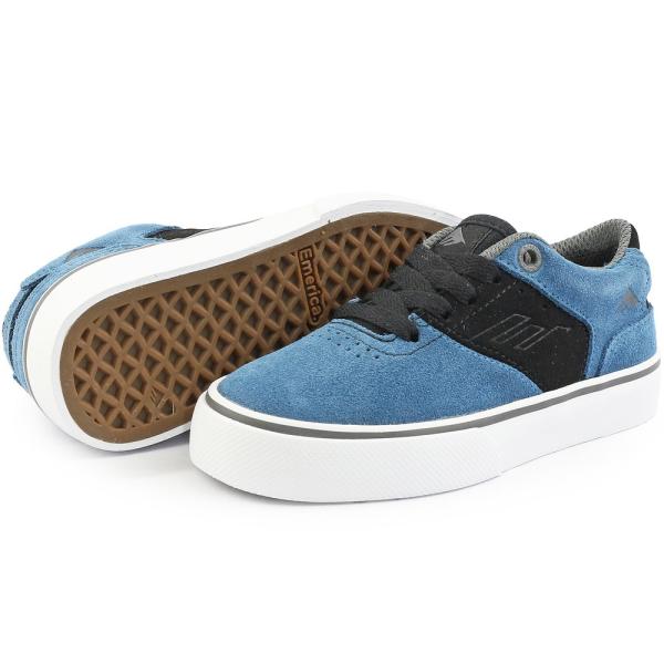 スケートボード シューズ スニーカー 靴 Emerica エメリカ The Reynolds Low 発売モデル スケシュー Vulc レイノルズ スケボー Youth キッズ 子供 ブルー
