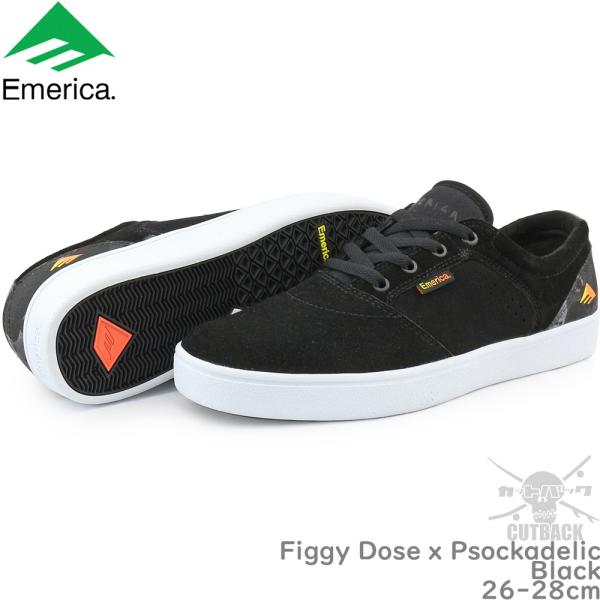 スケートボード シューズ スニーカー 靴 Emerica エメリカ Figgy Dose X Psockadelic スケシュー スケボー メンズ Us サイズ ブランド