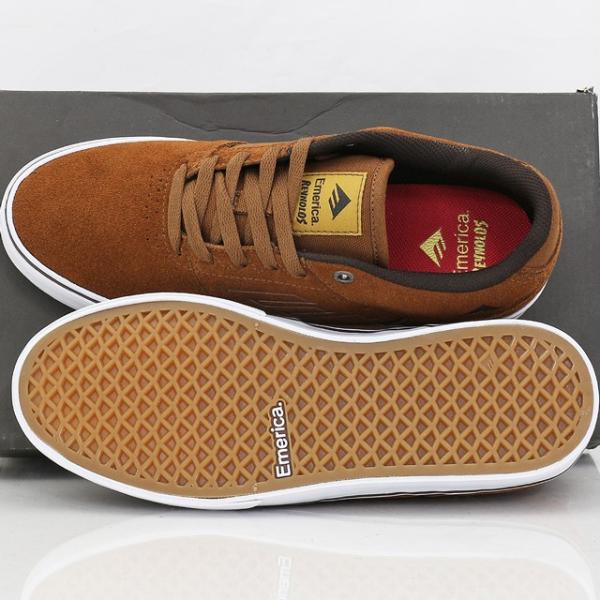 Emerica エメリカ 通信販売 The Reynolds Low Vulc Brw Wht シューズ レイノルズ スニーカー Gum スケボー スケシュー スケートボード