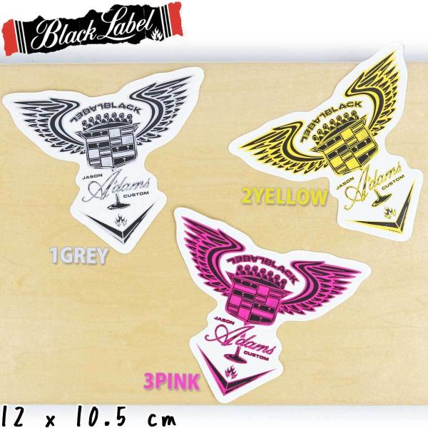 ubN[x XP{[ XebJ[ V[ Black Label Skateboard Jason Adams Custom Sticker XP[g{[h uh WFC\A_X JX^