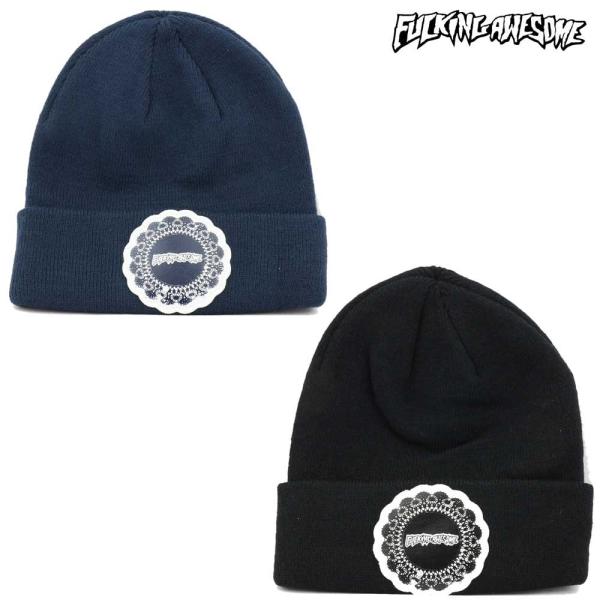 Fucking Awesome ファッキンオーサム ニット帽 ビーニー Doiley Beanie トラブル スケボー メンズ 帽子 格安 レディース スケートボード ブランド