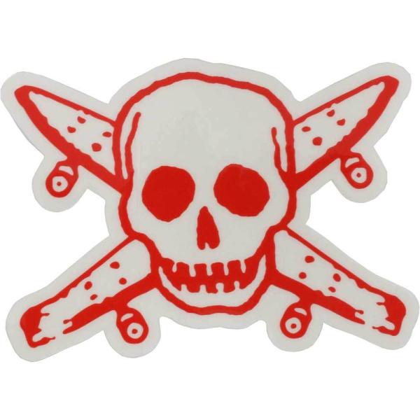 �X�P�[�g�{�[�h �u�����h �X�e�b�J�[ FOURSTAR �t�H�[�X�^�[  �V�[�� FOURSTAR BONELOGO STICKER RED �c7.0cm×��10.3cm�X�g���[�g �I�V���� �t�@�b�V���� �A�C
