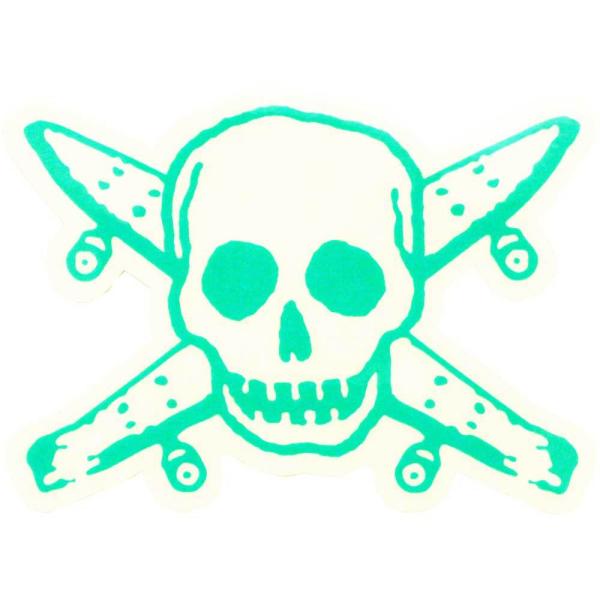 �X�P�[�g�{�[�h �u�����h �X�e�b�J�[ FOURSTAR �t�H�[�X�^�[  �V�[�� FOURSTAR BONELOGO STICKER GREEN �c7.0cm×��10.3cm�X�g���[�g �I�V���� �t�@�b�V���� �A