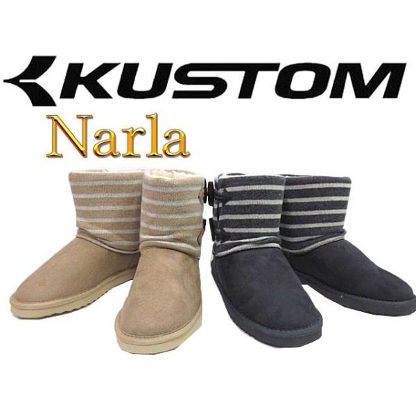 激安2900円 Kustom カスタム Narla ナーラ 2カラー スケートボード スケボー サーフィン ムートンブーツ 激安