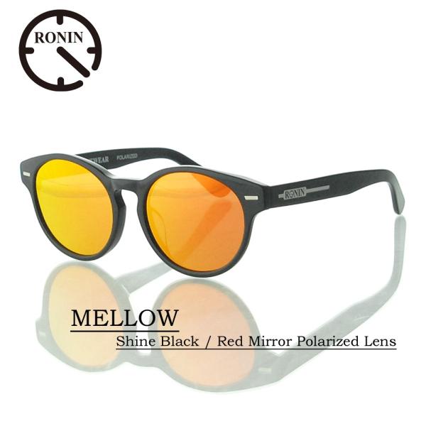 ���j�� �T���O���X �Ό������Y Ronin Eyewear ���j�� �A�C�E�F�A UV�J�b�g MELLOW Shine Black Red Mirror Polarized �T�[�t�B�� �t�@�b�V����