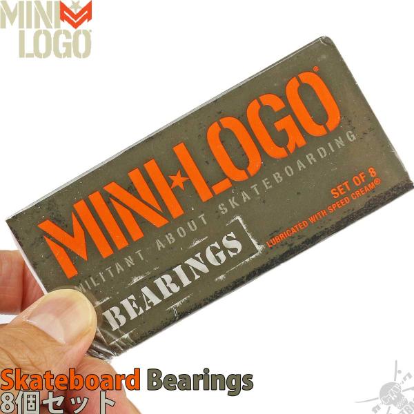 �X�P�{�[ �x�A�����O �~�j���S �X�P�[�g�{�[�h��p 8�Z�b�g Mini Logo Skateboard Bearings Series 3 �X�P�[�g�{�[�h �p�[�c �I�C���^�C�v 1�䕪
