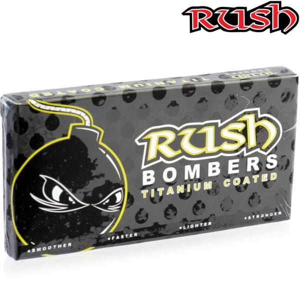 �X�P�[�g�{�[�h �x�A�����O ABEC5 Rush ���b�V�� Bombers Titanium Coated Bearings �I�C�� �X�P�{�[ �p�[�c