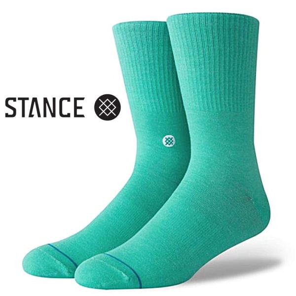 スタンス ソックス スケートボード ファッション アイコン ティール Stance Socks Fashion Icon Teal 定番スタイルモデル 1