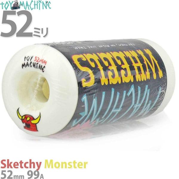 XP{[EB[ 52mm 99a gC}V[ n[h XPb` X^[ Toy Machine Sketchy Monster Skateboard Wheels XP[g{[h XP{[q EB[