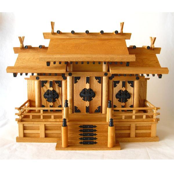 神棚 新欅屋根違い三社 大 高さ54cmx幅74cmx奥行29cm 600 1034 お仏壇のよねはら 仏具 数珠 神棚 通販 Yahoo ショッピング