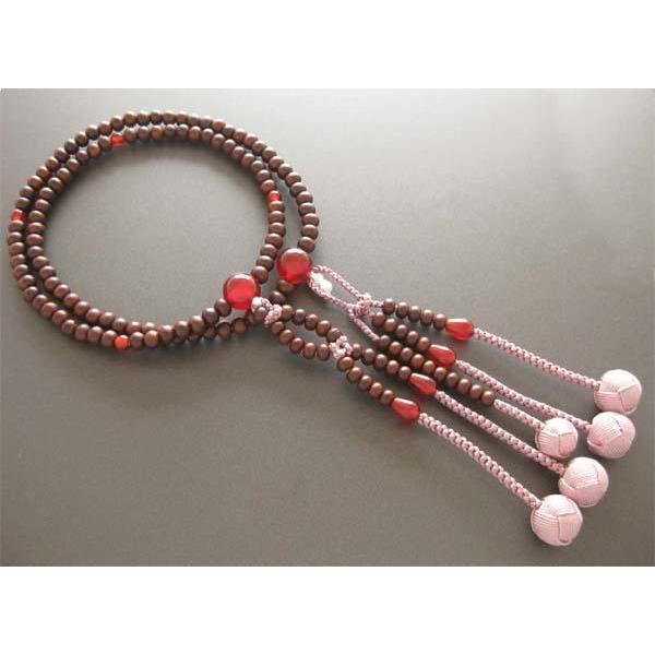 数珠　深蘇芳 数珠深蘇芳