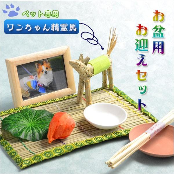 お盆用品【ペット用お盆飾り8点セット：ワンちゃん精霊馬】お盆・新盆 