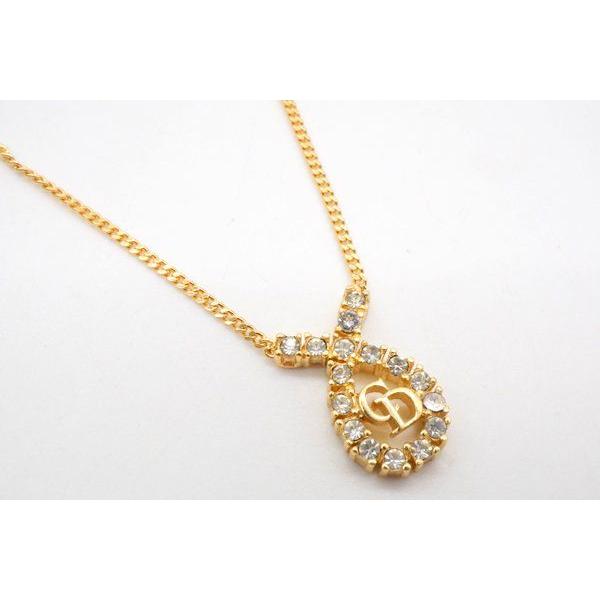 クリスチャン ディオール ネックレス CDロゴ トップ ラインストーン 装飾 しずく型 金 ゴールド 美品 Christian Dior 2690j  :847-2690j:バイクレイジー - 通販 - Yahoo!ショッピング