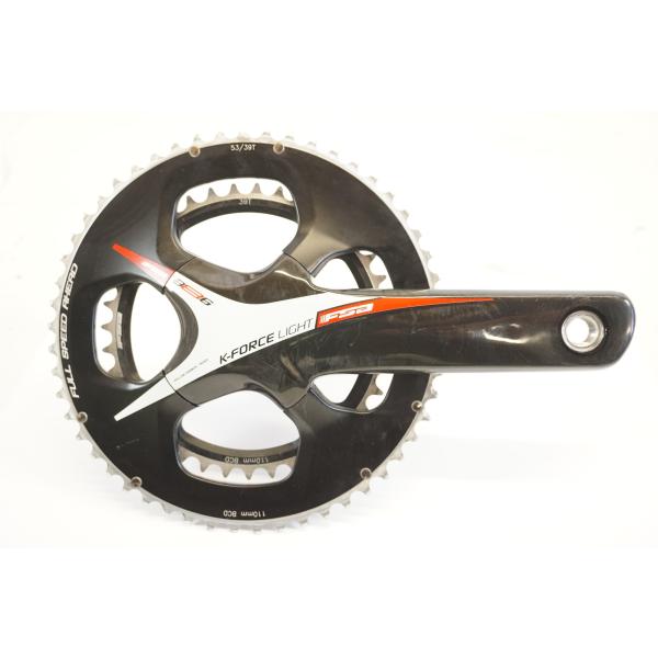 FSA K-Force Light BB386EVO クランクセット 53-39 FSA 「エフエスエー」 K-FORCE LIGHT BB386EVO 53-39T 170mm クランク