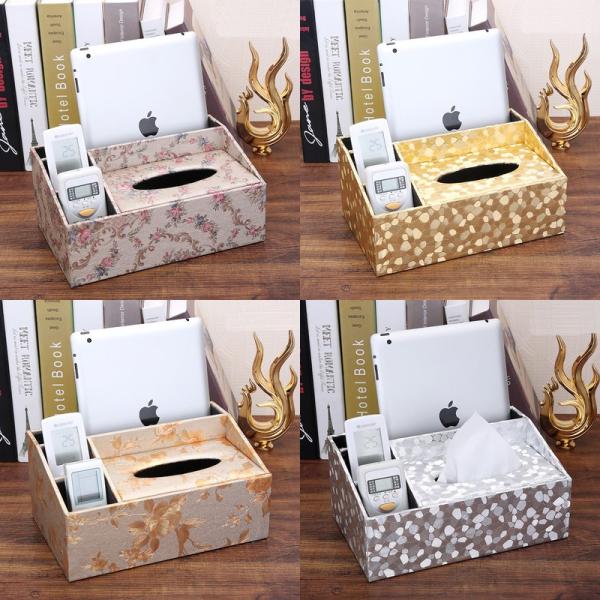 ペーパーボックス ティッシュケース 多機能収納ボックス付き リモコンラック 卓上収納 ティッシュカバー 小物入れ おしゃれ 車用 姫系 花柄 激安 Buyee 日本代购平台 产品购物网站大全 Buyee一站式代购 Bot Online