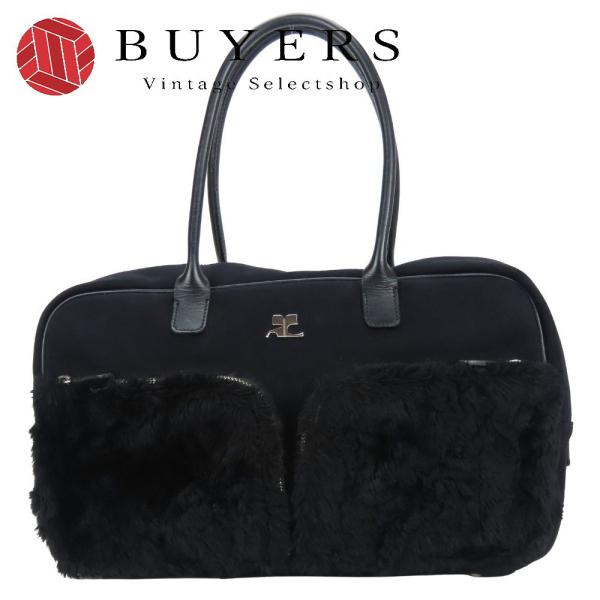 courreges（クレージュ） 中古 トートバッグ 化学繊維 フェイクファー