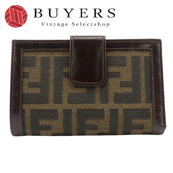 ✨️美品✨️希少✨️FENDI フェンディ　ズッカ柄 二つ折り財布 FENDI（フェンディ） 中古 二つ折り財布 ズッカ 01692 キャンバス