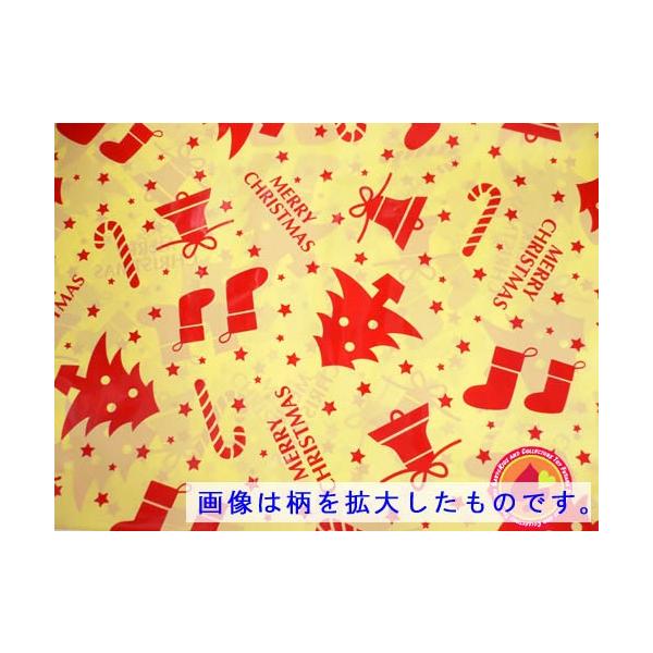 資材購入のみ クリスマス・ビニールラッピング特大 72×115cm