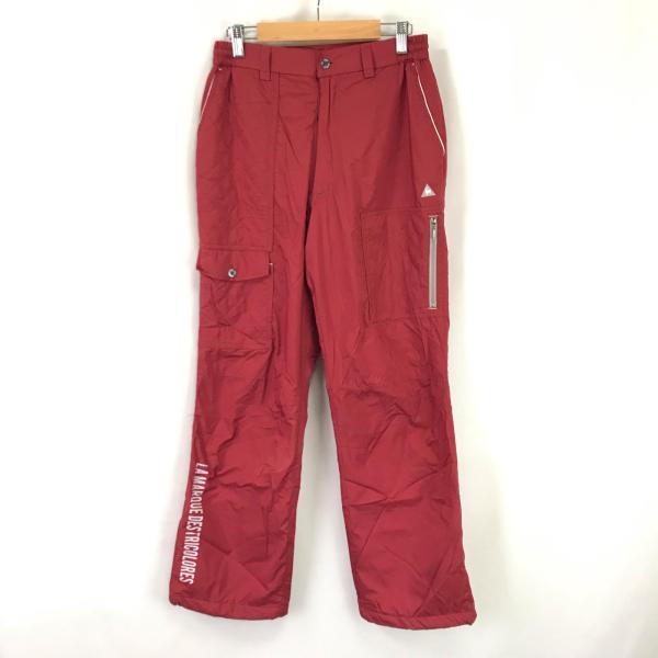 美品★ le coq sportif【ルコックスポルティフ】 ジャージパンツ【メンズM/股下75cm/赤/red】シャカパン/ズボン/ボトムス/Trouser◆BJ026-e