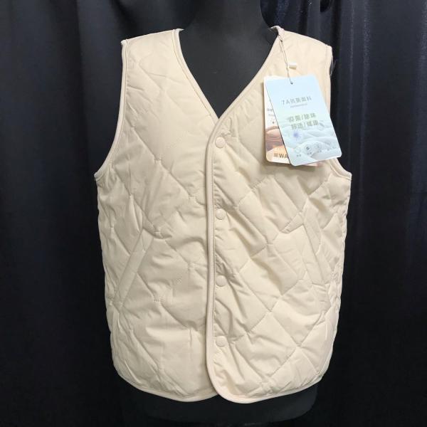 タグ付き新古品★Muku u【ムクユー】ノースリーブワンピース【size:M-L程度/ロング丈/アイボリー/ivory】ニット/ベロア生地dress◆BJ103-d