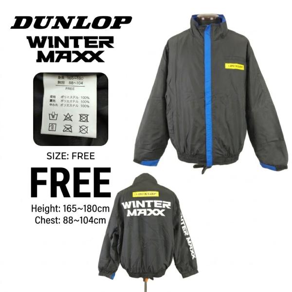限定品★DUNLOP/ダンロップ★中綿入りブルゾン/スタッフジャンバー【メンズFREE/黒/black】WINTER MAXX/アウター/ブルゾン/Jacket/Jumper◆BJ173-c