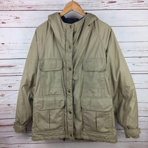 USA製/ビンテージ★老舗REI COOP★シンサレート3M/アウトドアジャケット【14/Women's size -XL/ベージュ/カーキ】羽毛以上の断熱性◆i11