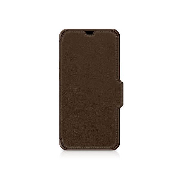 ITSKINS Hybrid Folio Leather for iPhone 13 mini/12 mini [Brown with re