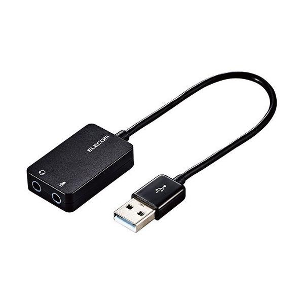 y5ZbgzGR I[fBIϊA_v^ USB-3.5mm I[fBIo }CN P[ut 15cm ubN USB-A