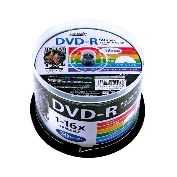 HI DISC DVD-R 4.7GB 50Xsh 1`16{Ή Chv^u HDDR47JNP50
