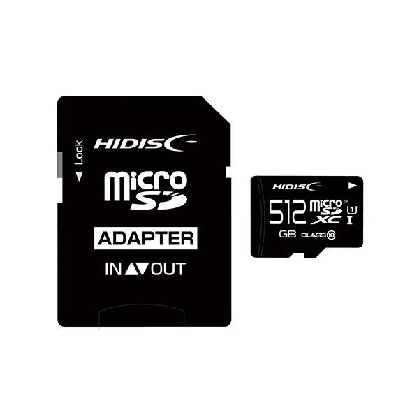 HIDISC microSDXCJ[h 512GB A2, V30, CLASS10 UHS-1 Speed Class3Ή SDϊA_