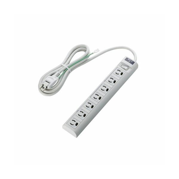 �G���R�� EU RoHs�w�ߏ��� ���K�[�h�펞�ʓd/�X�C�b�`�A���^�b�v 2m 3�s�� 7�� �O���[ T-T05-3720LG/RS