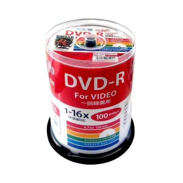 HI DISC DVD-R 4.7GB 100Xsh CPRMΉ Chv^u HDDR12JCP100