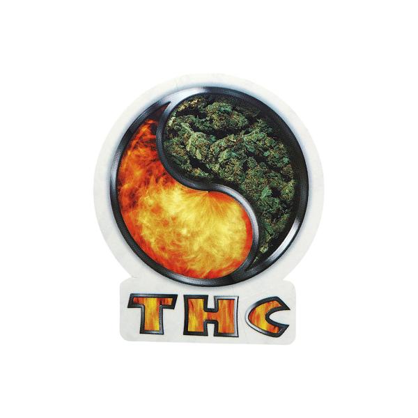THC ステッカー THC FIRE BUDS C40