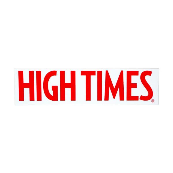 HIGH TIMES ハイタイムズ ロゴ ステッカー WHITE C300