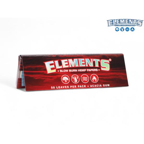 ELEMENTS RED HEMPエレメンツ レッド ヘンプ ローリングペーパー 1 1/4ELEMENTS エレメンツシリーズは、のりが強いので巻きやすいのが特徴のゆっくりと燃えるスローバーニング極薄ヘンプペーパー（巻紙）です。シュガーガ...