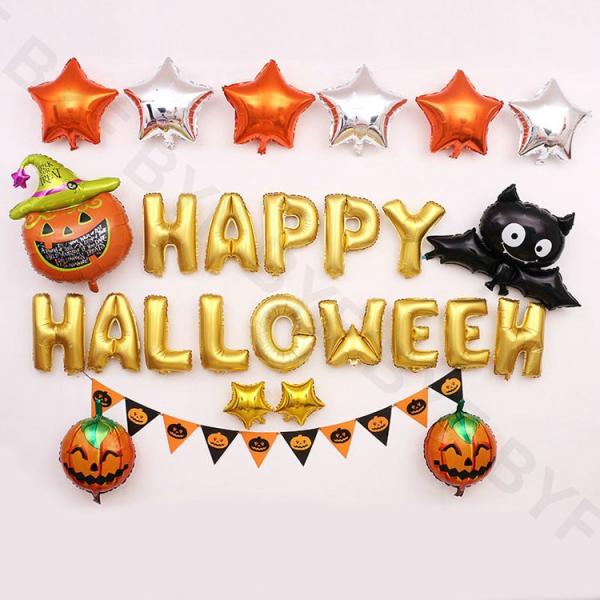 ハロウィン 飾り パーティーバルーン アルファベット 英語 コウモリ 風船 ガーランド 星 デコレーション 装飾 部屋 室内 パーティーバルーン アイテム 飾り付け Buyee Buyee Jasa Perwakilan Pembelian Barang Online Di Jepang