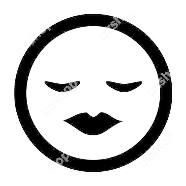 寝る 絵文字 眠り キス ステッカー 車 窓 ガラス 用 おしゃれ 店舗 オリジナル 給油口 名入れ 装飾 屋外 かっこいい Suv マーク バイク Bzshop Bzショップ 通販 Yahoo ショッピング