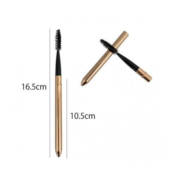 1本 ゴールドキャップ付き まつ毛コーム アイブロウコーム 眉毛ブラシ スクリューブラシ :10000029:CBeautyProshop - 通販 - 1本 ゴールドキャップ付き まつ毛コーム アイブロウコーム 眉毛ブラシ スクリューブラシ :10000029:CBeautyProshop - 通販 -