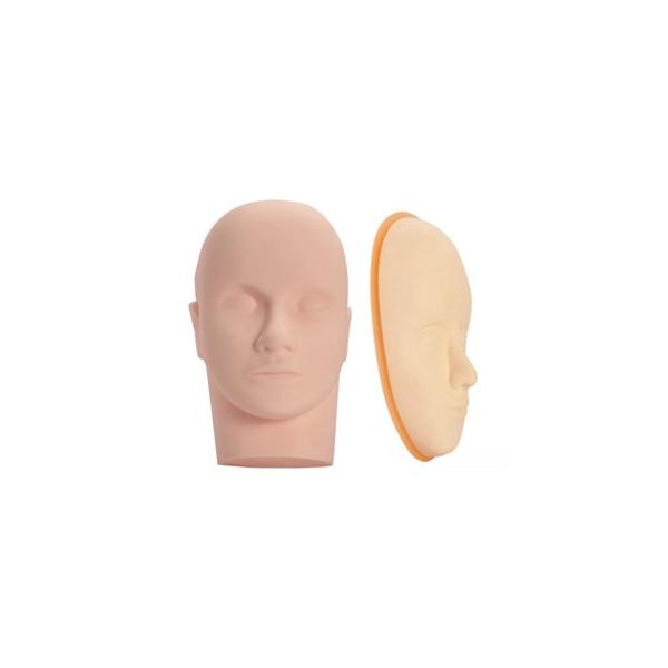 練習用マネキンまつげカールやエクステンションの練習に素材が変わり人肌のような柔らかい感触になりました。より人に近いリアルな感触で練習を行えます。＊まつげエクステンションの練習の場合は付けまつげを別途購入し、貼り付けて使用します。マネキン ト...