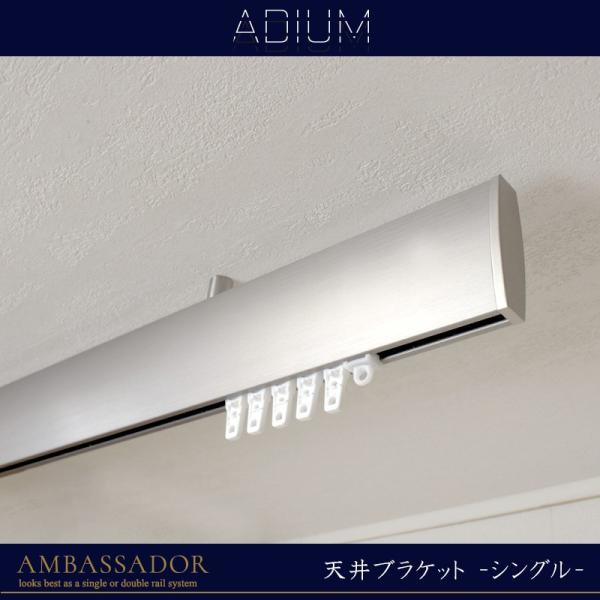 3 4ｍまで カーテン ブラインド アイアンレール 天井ブラケット Adium カーテンレール アンバサダー カーテンレール ポール Adiamceset04 ビニールカーテンのcレンジャー Adium