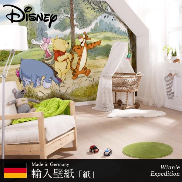 壁紙 ディズニー 輸入壁紙 くまのプーさん 住宅設備 Winnie Pooh Pooh 粉のり付 輸入壁紙 紙 クロス Winnie Expedition 4 411 Kgerd013 ビニールカーテンのcレンジャー
