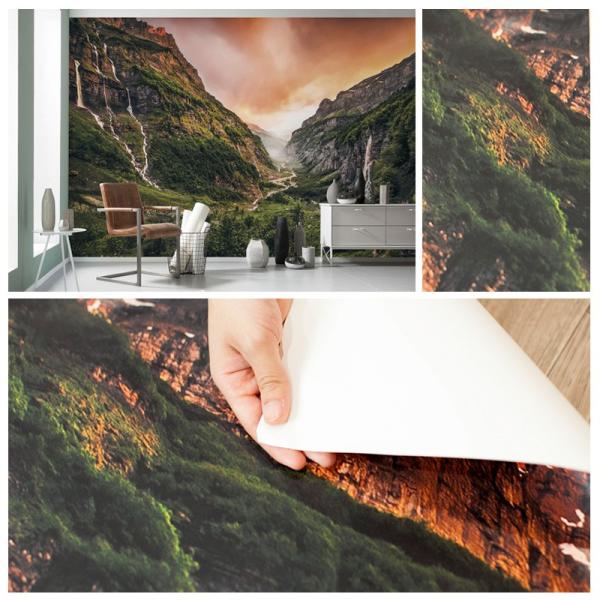 のり付き おしゃれ Sh042 Vd4 内装 撮影 ドイツ製 住宅設備 内装 クロス 輸入壁紙 壁紙 大自然 フランス 紙 スイス 渓谷 山 自然 森 エデン バレー Sh042 Vd4 Kgerp012 ビニールカーテンのcレンジャー