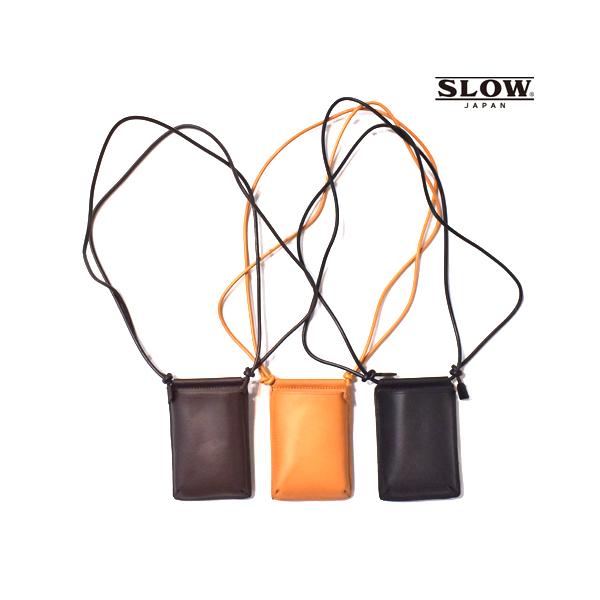 Slow/スロウ Pecos kip leather -neck pouch S : CS STORE - 通販