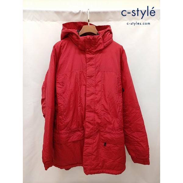 [人気] L.L.Bean エルエルビーン 中綿コート XXL レッド ナイロン フード付き 0BDD3 | ★ C047