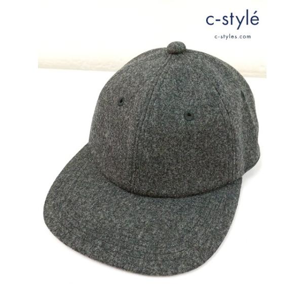 [美品] MASTER&Co. マスター&コー キャップ F ダークグレー系 日本製 FLANNEL CAP フランネル MC950 | ★ C293