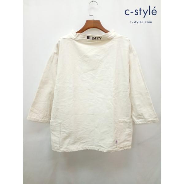 [人気] NEWLYN SMOCKS ニューリンスモック ラウンドネックフィッシャーマンスモック M ホワイト | ★ F070
