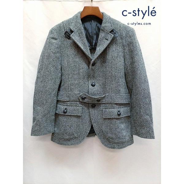 [人気] VAN JACKET ヴァンヂャケット ジャケット M グレー系 ハリスツイード ノーフォーク ウール | ★ I738