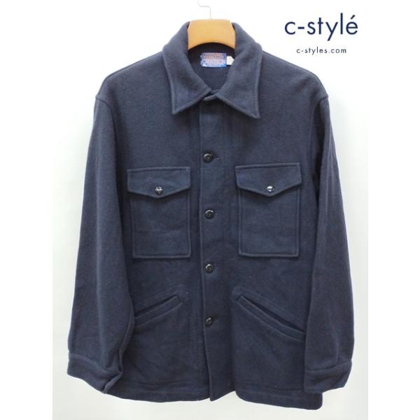 70s pendleton ウールコート　ネイビー　ビンテージ P061 [秋冬][人気] PENDLETON ペンドルトン コート M ネイビー 70s USA