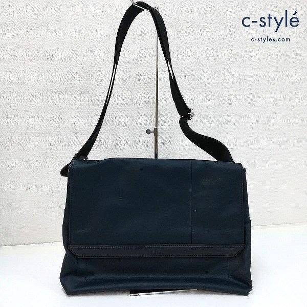 [未使用品] Calvin Klein Platinum カルバンクラインプラティナム メッセンジャーバッグ ブラック | ★ Q358