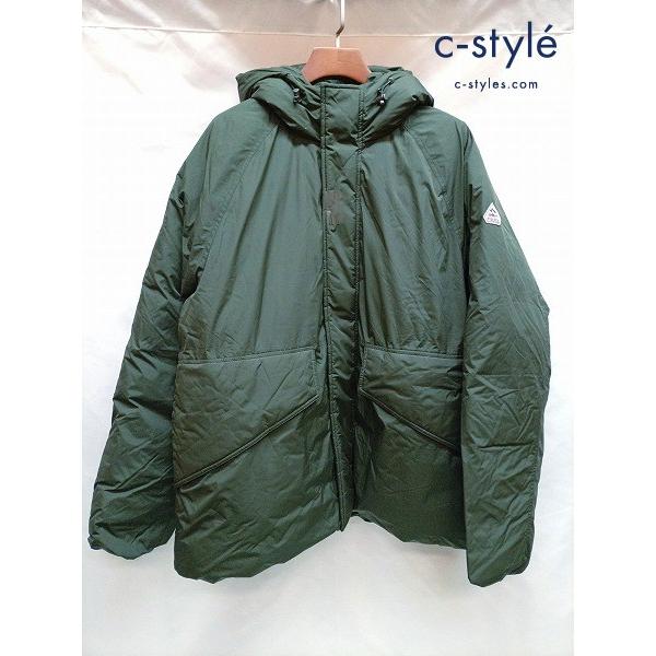 [人気] PYRENEX ピレネックス ダウンジャケット XL カーキ フード パーカー ブルゾン HMS019 | ★ S139